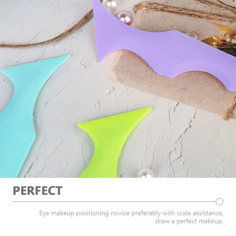 2 pezzi stencil per eyeliner guida per il trucco modello di fodera alata ombretto strumento per l'applicazione delle labbra stencil per eyeliner multifunzionali