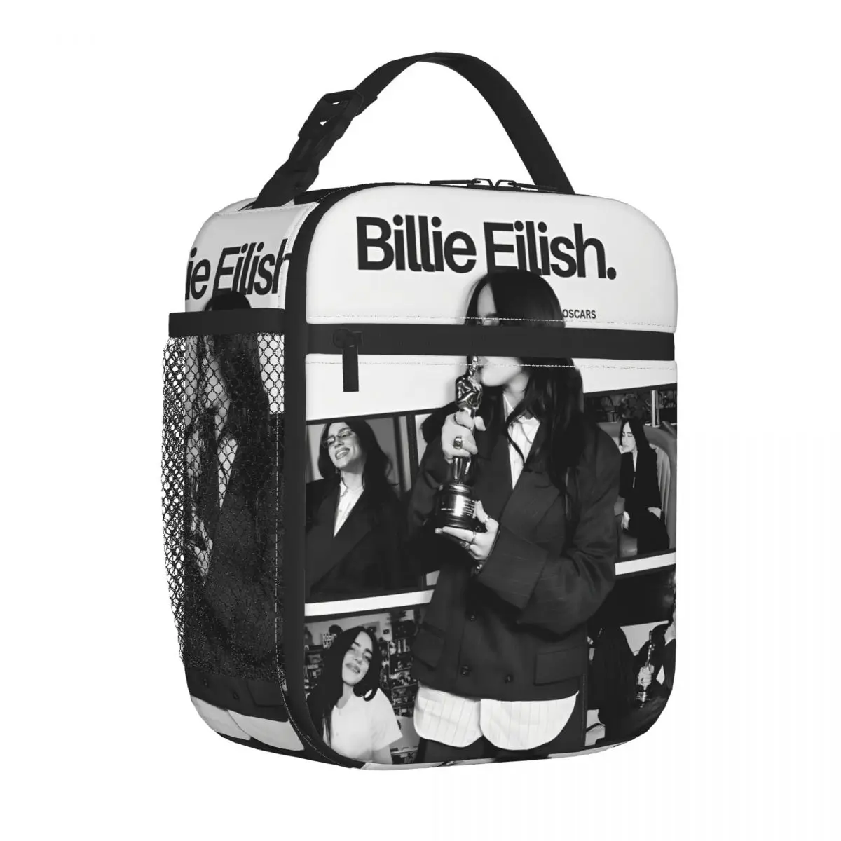 B-Billie-Girl E-eilish Concert Insulated Lunch Bag Cooler Bag  Meal Container Leakproof Tote Lunch Box Girl Boy College Outdoor