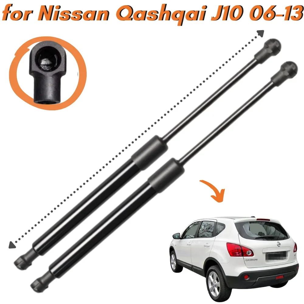 Qty(2) rozpórki bagażnika do Nissan Qashqai J10 dla Nissan Dualis SUV 2006-2013 wspornik podnośnika sprężyna gazowa tylny amortyzator tylnej klapy