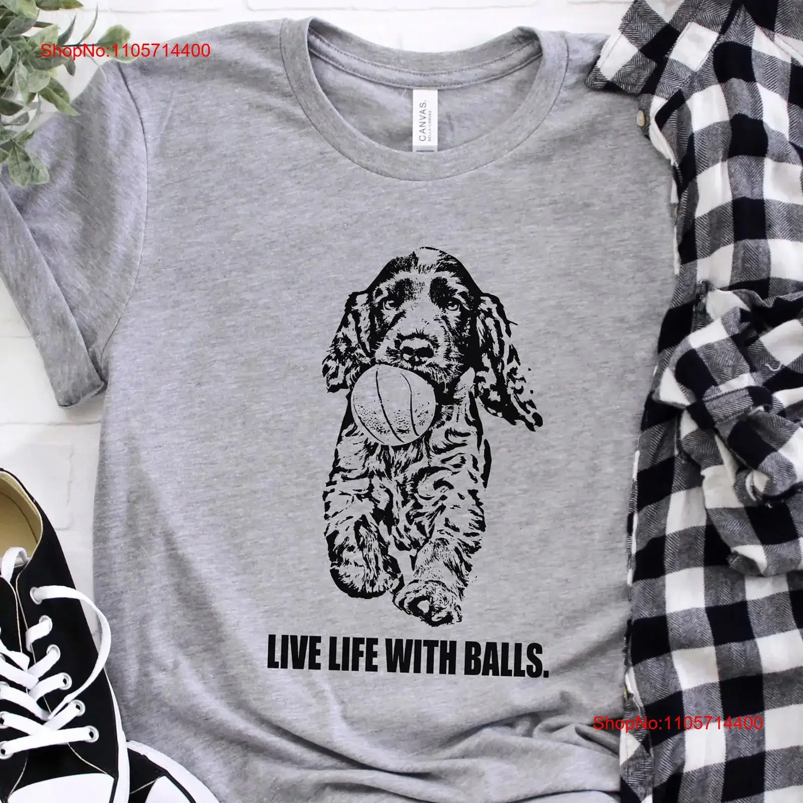 Camiseta Cocker Spaniel: Vive la vida con estilo - Camiseta vintage lavada y suave para hombre, transpirable, estilo streetwear.