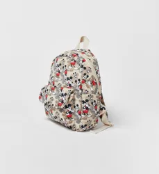 Mochila dos desenhos animados Mickey Mouse meninas da Disney, mini mochila escolar infantil, bolsa de ombro bonita feminina, nova