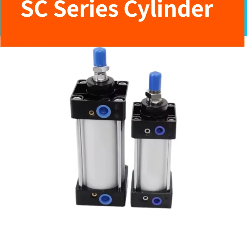 SC Standard Air Cylinder SC32/40/50/63/80/100mm Bore Small Pneumatic Cylinder Piston 25/50/75/100/200/300mm Stroke