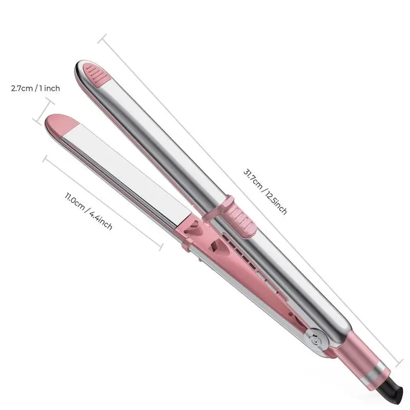 Professional Flat Iron Hair Straightener, Titanium Hair Straightening Ionic Fast Heating  Tools, 2 in 1   Styling Tools