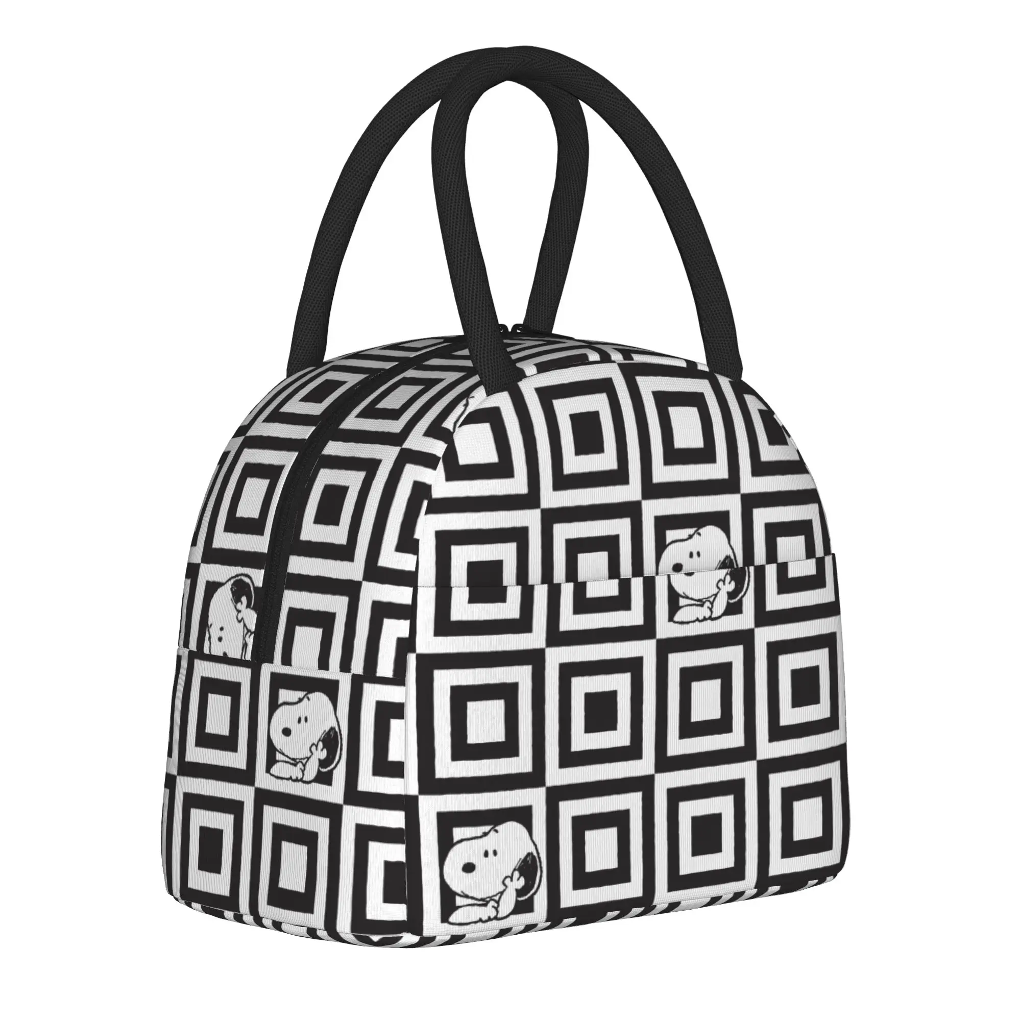 

Термосумка для обедов S-Dog-Snoopies с мультяшным принтом, многоразовая, большая, для еды, для офиса и путешествий