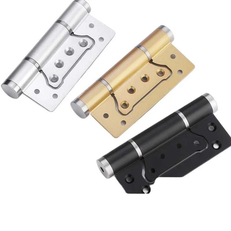 Invisible Hinge 5 Inch 6 Inch Hydraulic Damping Buffer Automatic Door Closer Wooden Door Rebound Positioning Spring Hinge