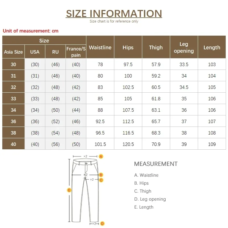 Spring New Men\'s Business Casual Pants Fashion Large Size Office Work Solid Color Male Brand Black Burgundy Khaki Trousers 38 40