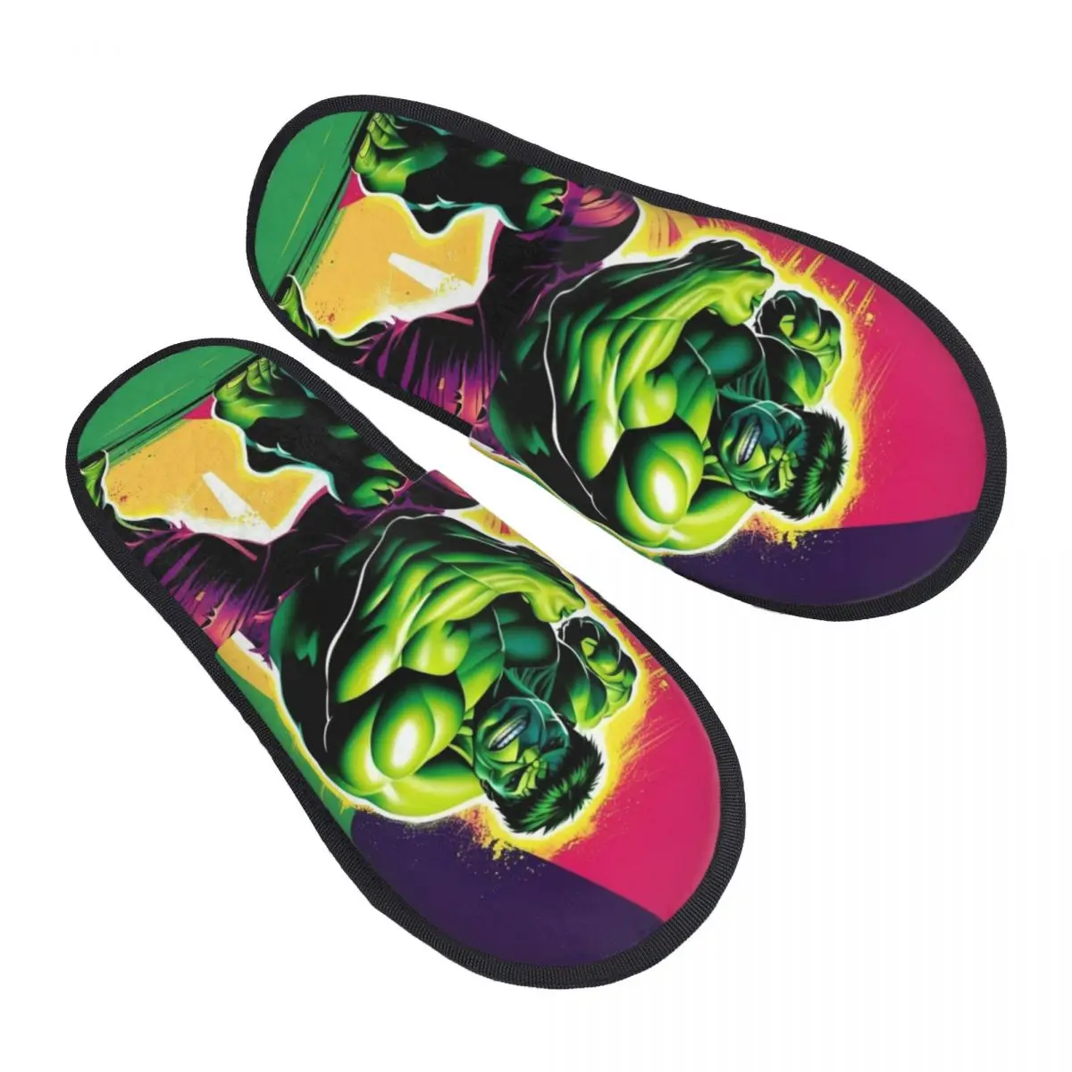 

Пользовательские гостевые тапочки с героями мультфильмов Халка для спа-женщин, домашние тапочки