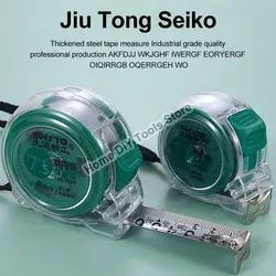 3/5/10m High-precision Transparent Stainless Steel Tape Measure Thickened Wear-resistant Metric Woodworking Measuring Tools