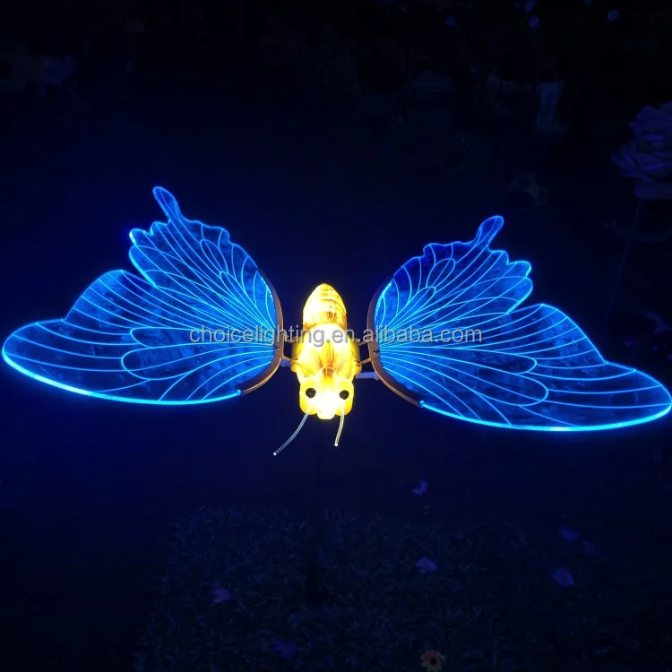 Luci con motivo artificiale a farfalla a LED animate dal design 3D