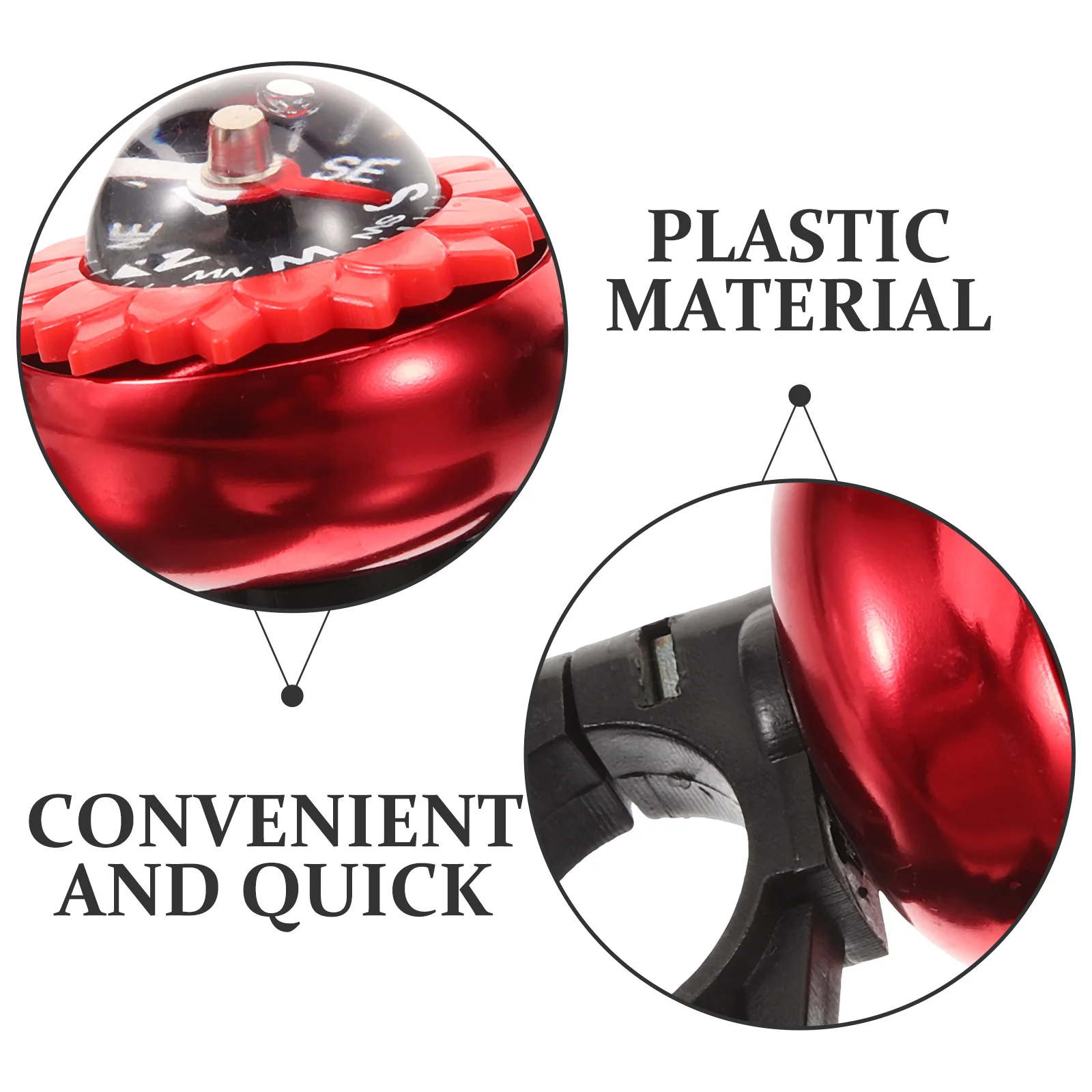 

Aluminum Alloy Bicycle Multi-Function Road Cycling Bell For Mountain Folding Bike Portable Anti-Loss Bike Bell Convenient Horn