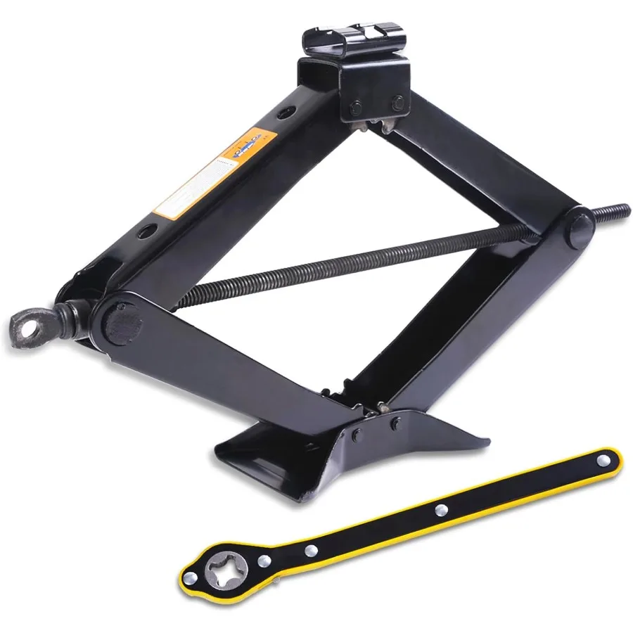 

Scissor Jack Car Jack Kit Maximum Lift 3 Ton 6600 lbs (includes Labor Saving Wrench and Jack) Suitable for Cars SUVs Pickups Un