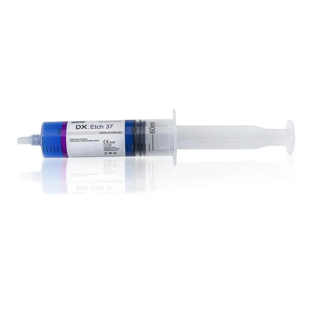 Dentex Acid Etch Gel - 37% Strength for White Teeth - Blue Syringe - 50ml