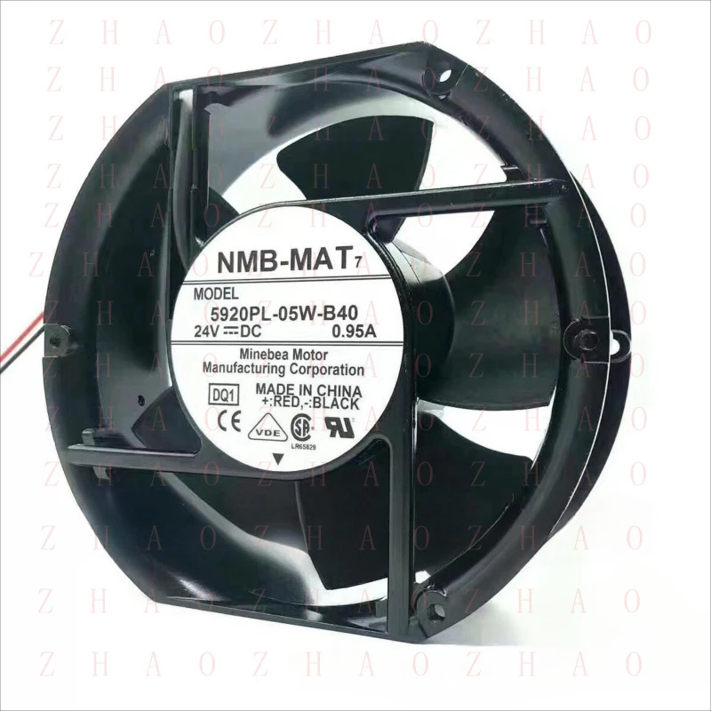 L+ 2PCS Brand for NMB 5920PL-05W-B40 MODEL DC 24V 0.95A Cooling Fan