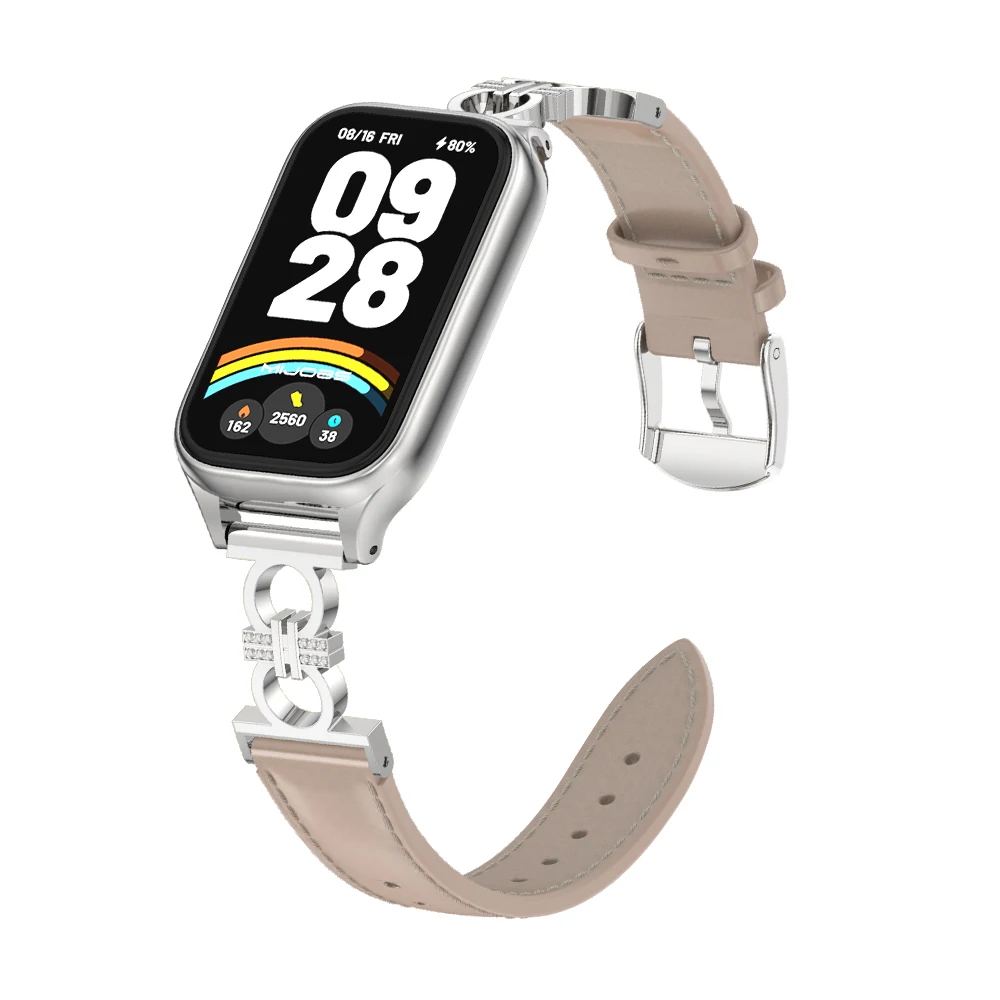 Strap For Mi Band 9 Active Watchband for Xiaomi Smart Band 9 Active Wristband for Redmi Band 3 Leather Strap Replacement