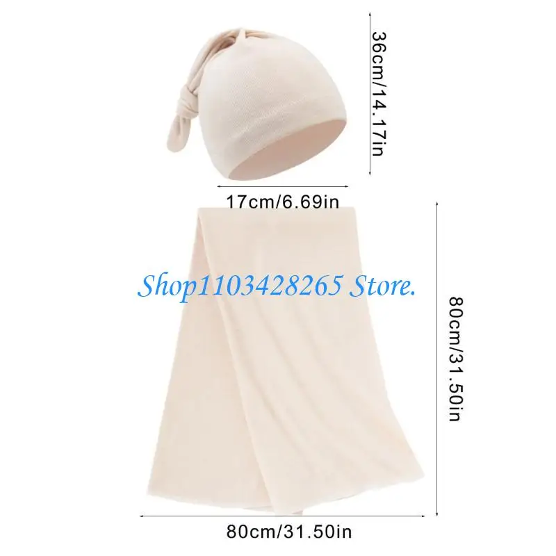 طفل لحاف تلقي بطانية قوية ماصة بطانية قبعات مجموعة التقميط التفاف قبعة منشفة استحمام لحديثي الولادة 0-2 أشهر G2TE