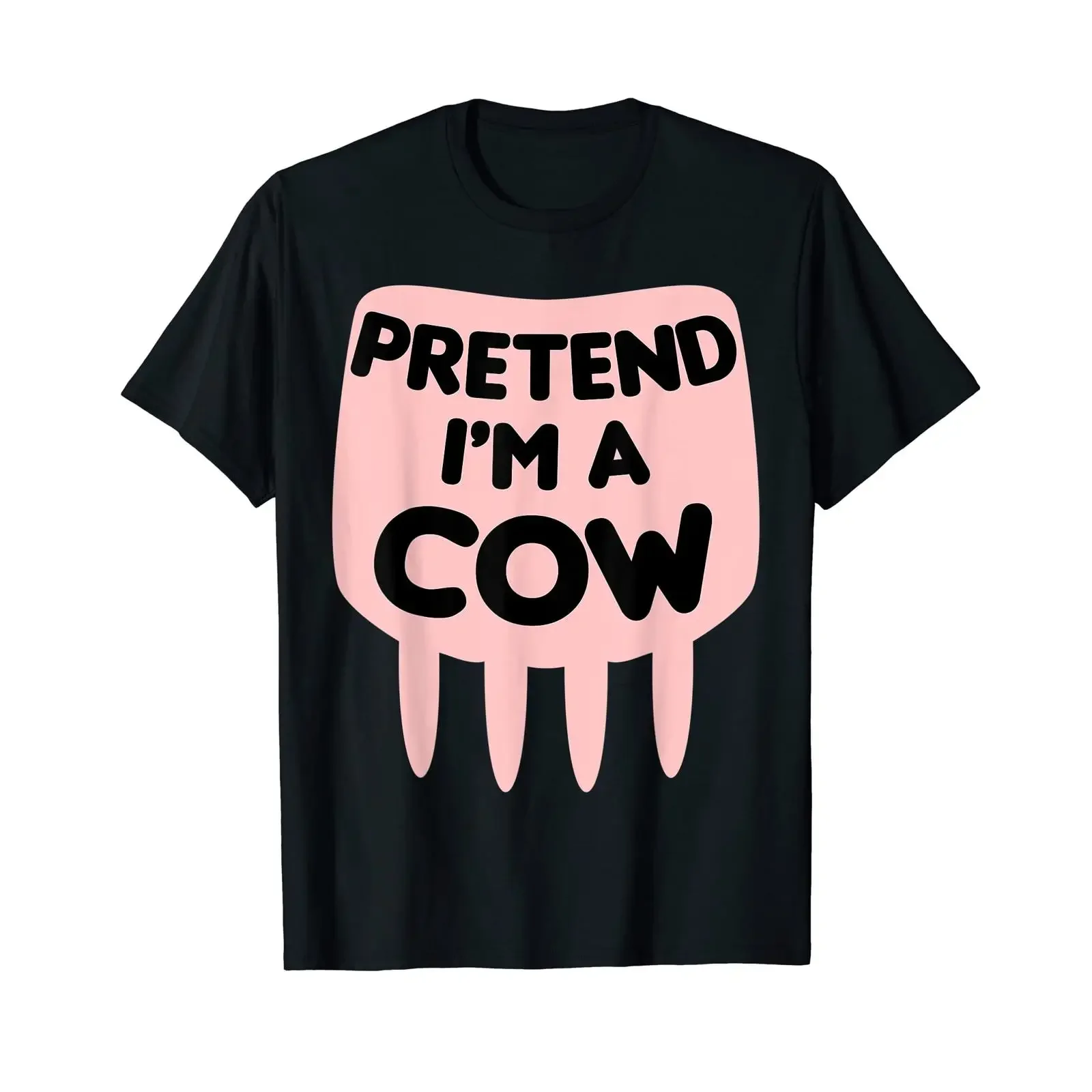 Pretend I'm a Cow Halloween Costume T Shirt vintage Washed homme Stylish Unisex Comfortable Breathable Versatile
