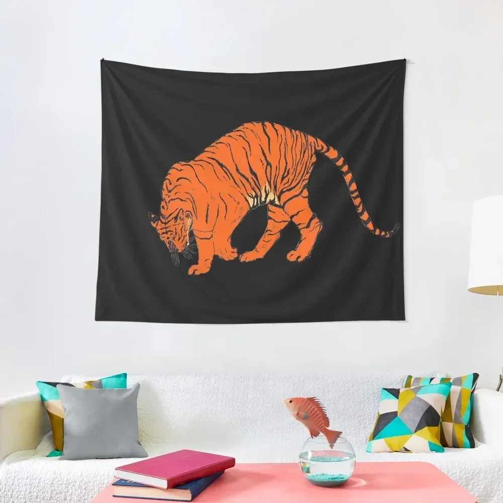 

Tiger drawing Tapestry Anime Decor Aesthetic Room Decor Bathroom Decor Outdoor Tapestry