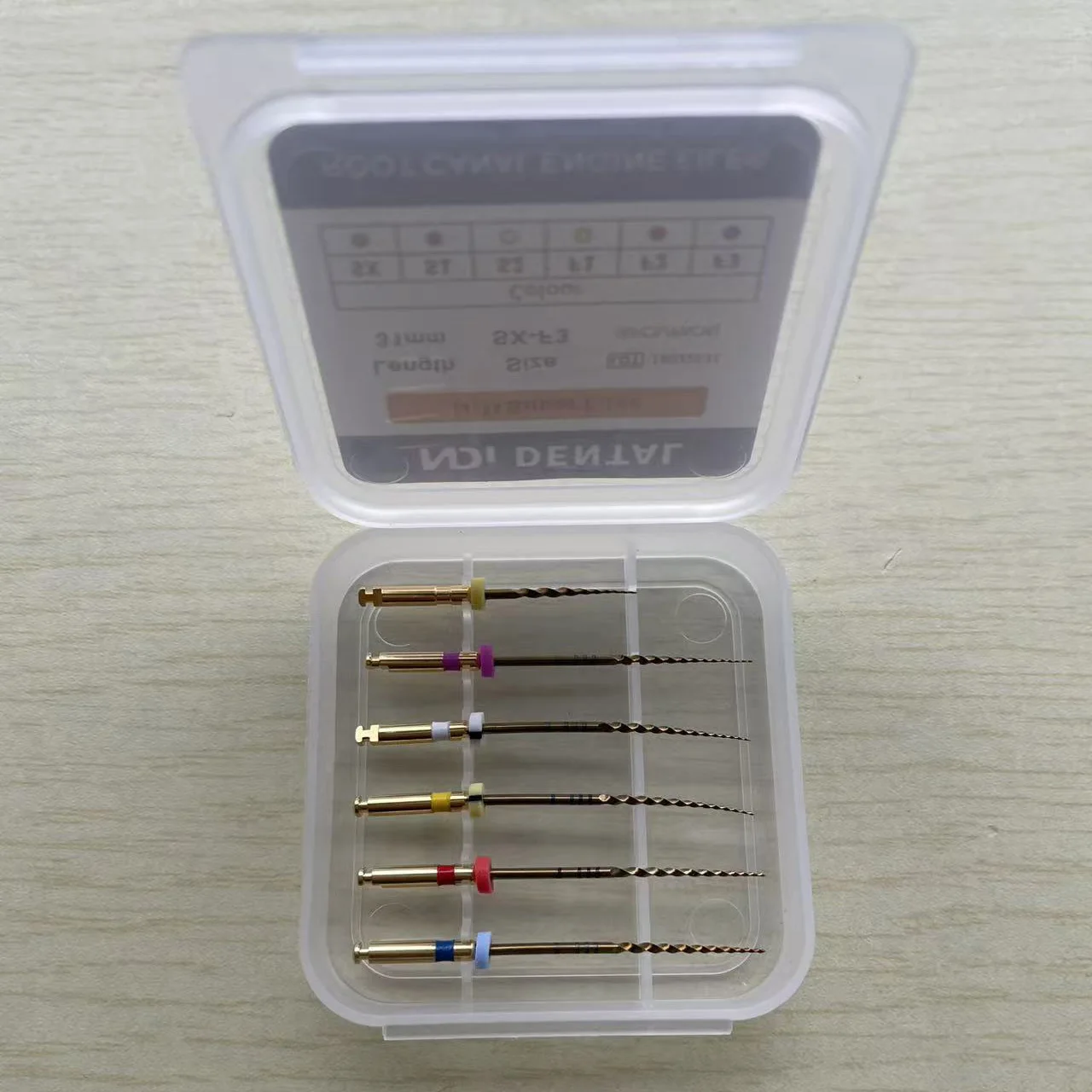 10 Packs NDI Dental Heat Activated Root Canal Files Endodontic Engine Use File NiTi Rotary 25mm SX-F3 Dentistry Lab Tools