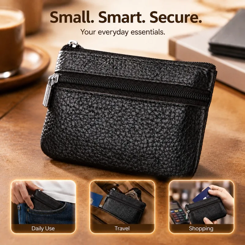 bolsa-de-couro-genuino-de-camada-superior-estilo-coreano-com-ziper-mini-porta-moedas-portatil-para-mulheres-ideal-para-cartoes-de-Onibus-e-chaves