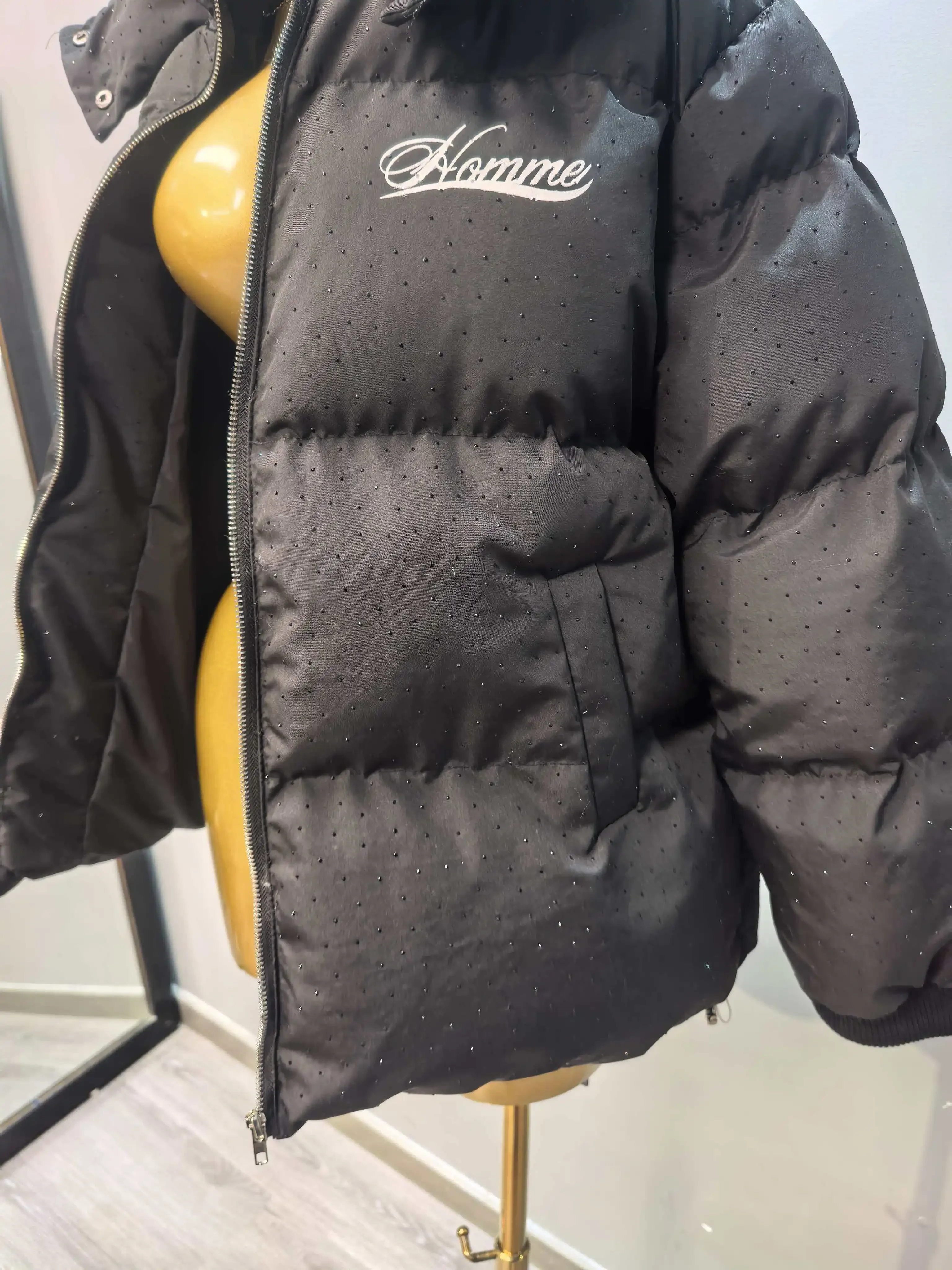 Puffer Padded Cotton Jacket Harajuku Warm Thicken Coat Vintage Zip Up Outerwear Casual Streetwear Y2k Outfit Women's Winter Coat