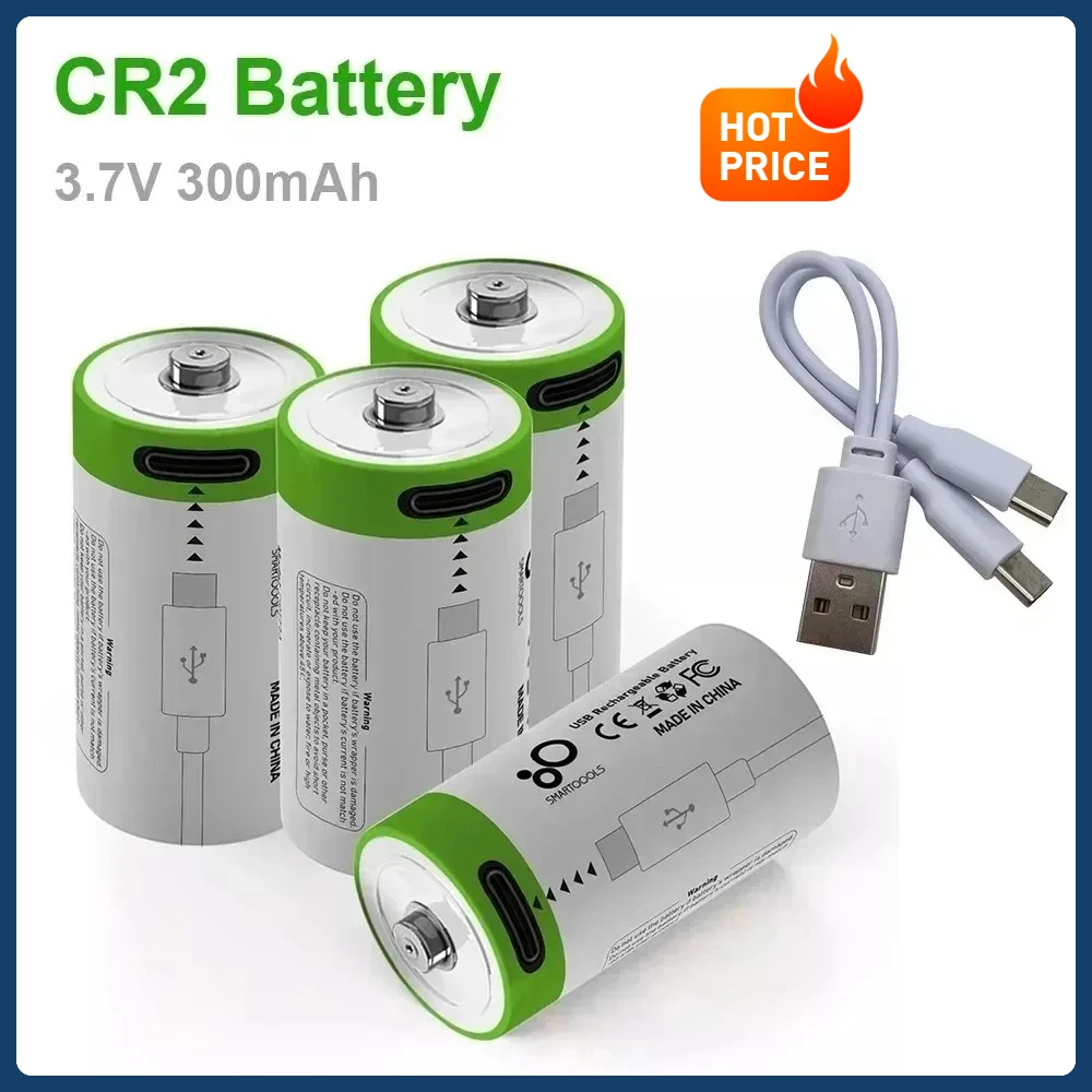 2-4Pcs 3.7V CR2 300…