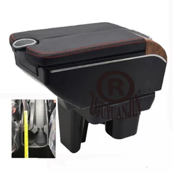 For Toyota Hilux Armrest Box Retrofit Parts Center Console Special Storage Space Car Elbow Rest with USB Cup Holder