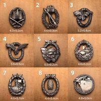 Prussian Metal Eagle Brooch Badge of Honor Medal Wall Medal Sailing Vessel Insignia Brooch Accessory Germany Pins and Badges