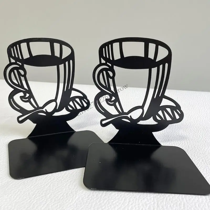 Stand for Displaying Books, Picture Albums, Notebooks, Elegant Design Books Stand Hollow Books Display Stand Bookends R9CB