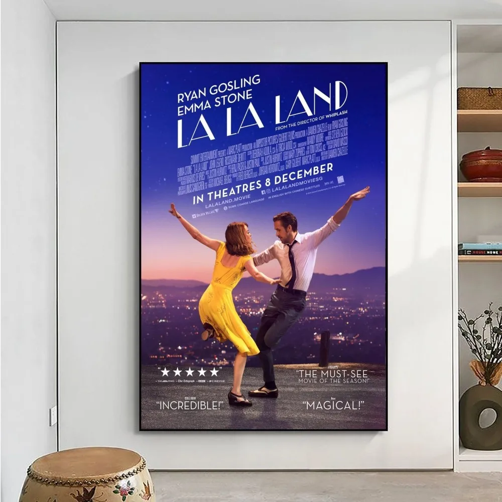 La La Land Movie Poster Posters Kraft Paper Vintage Poster Wall Art Painting Study Aesthetic Art Small Size Wall Stickers