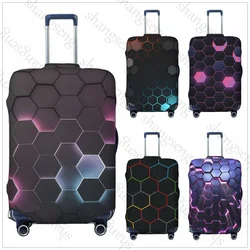 Honeycomb pattern Thick Elastic Luggage Protective Cover Zipper Suit For 18-32in Bag Suitcase Covers Trolley Cover Travel