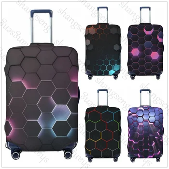 Honeycomb pattern Thick Elastic Luggage Protective Cover Zipper Suit For 18-32in Bag Suitcase Covers Trolley Cover Travel