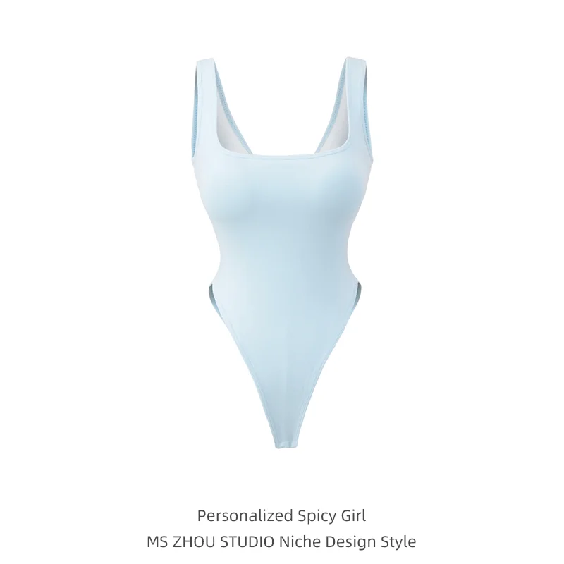 Sexy Spicy Girl Sle Knot Ba-Piece Women's Summer Slimming Inner Wear Tank Top High Waist ort Pants Casual Sle