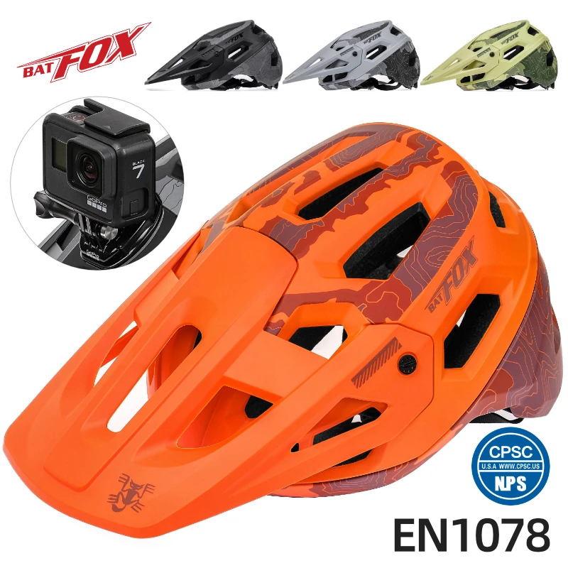 Bat Fox-Lightweight All-in-one Protective Helmet Unisex Adjustable Helmets MTB Competition Mountain Road Sports