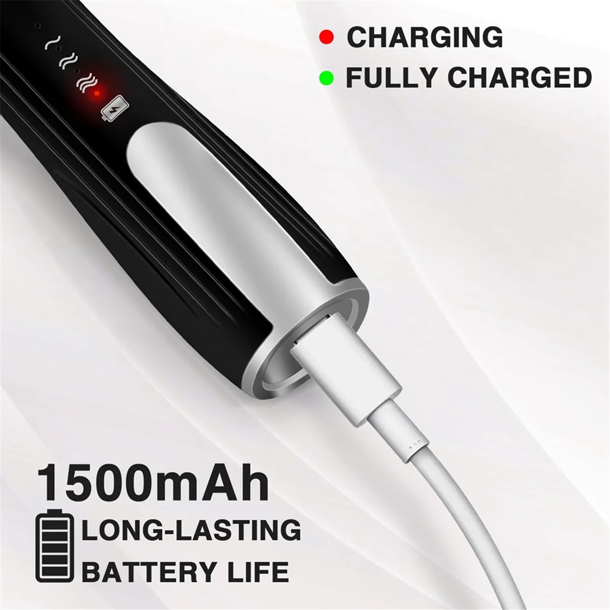 Перезаряжаемый ручной вспениватель молока A20M с 3 скоростями, мощный миксер для напитков с 2 часами для кофе, пеногенератора, черный