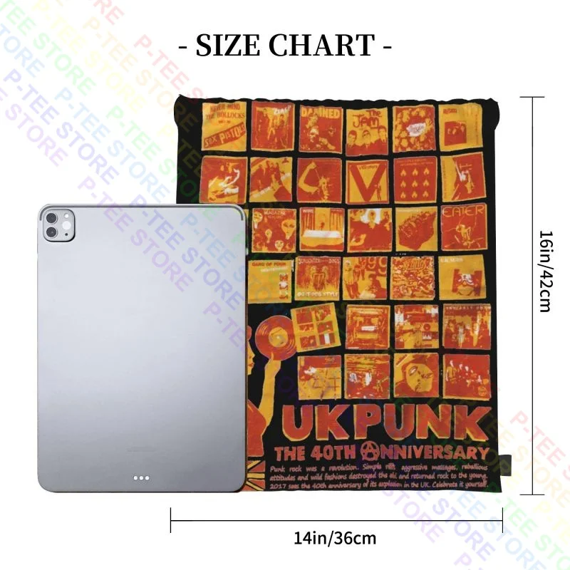 Punk 40Th Anniversary Sid Vicious Buzzcocks Gang Of Four Paul Weller Drawstring Bags Gym Bag Creative Sports Style