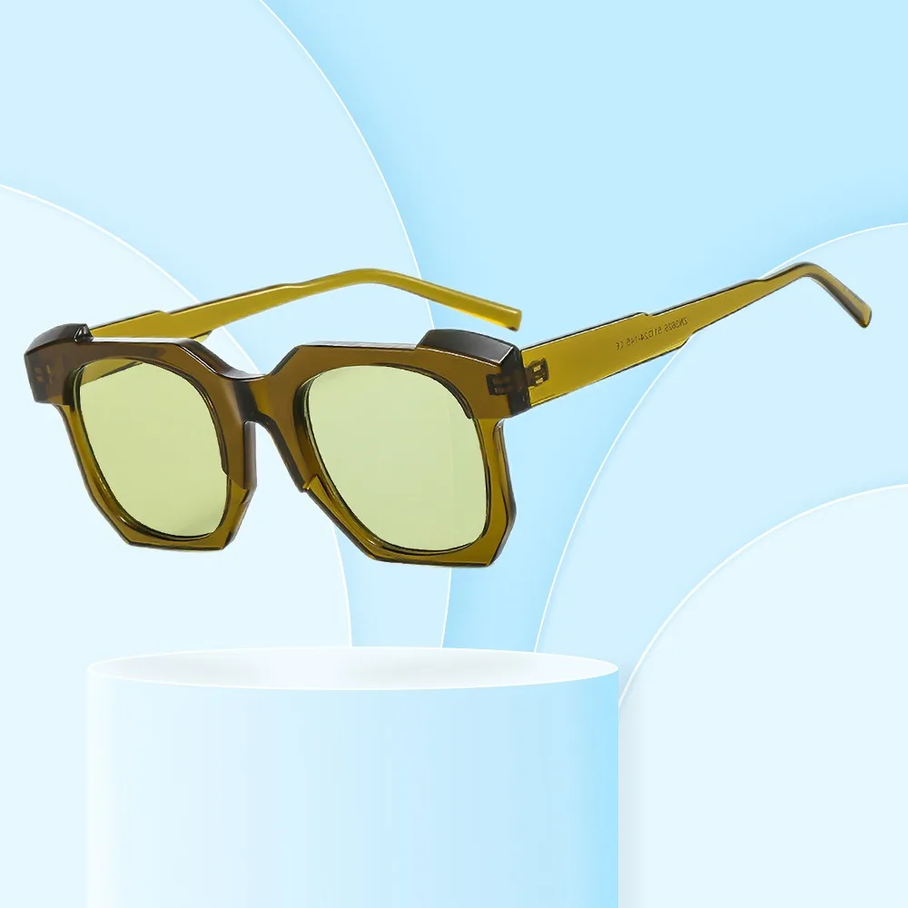 Fashion Square Sunglasses Women Men Luxury Brand Designer Retro Men Trending Black Grey Sun Glasses Shades UV400 image 6