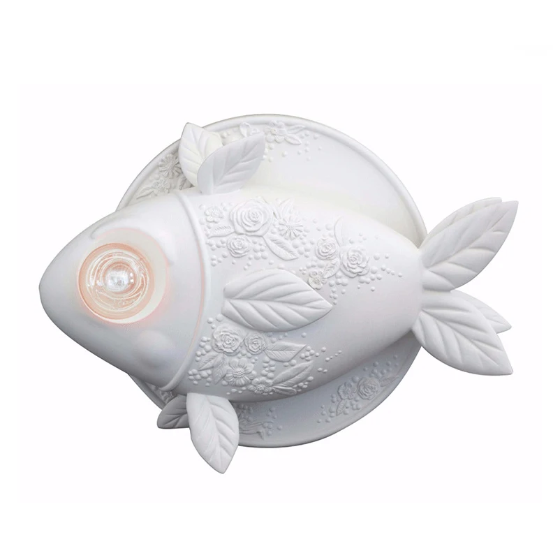 Flower fish Wall Lamp home decor lights Bedroom Lamps wall decor Fish light Living Room luster animal furnishing Indoor Lighting