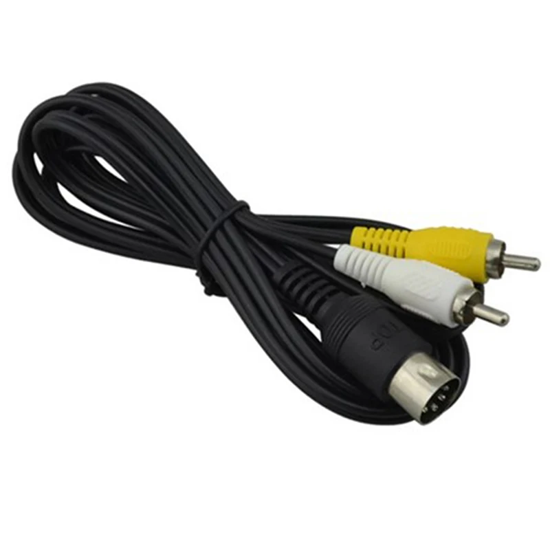 AV Cable Audio Video Cable RCA Cord For SEGA Mega Drive 1 For Genesis 1 1.8 Meters