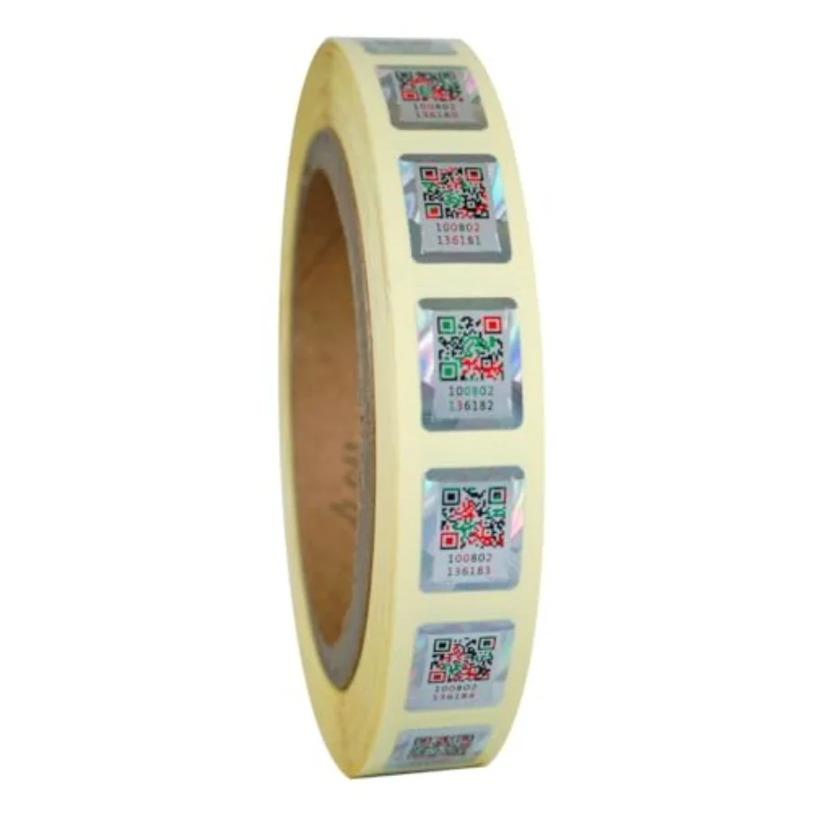 

14 * 18mm Anti-Counterfeiting QR Code Labels Original Hologram Security Genuine Tag Authenticity Query Tamper Proof Stickers