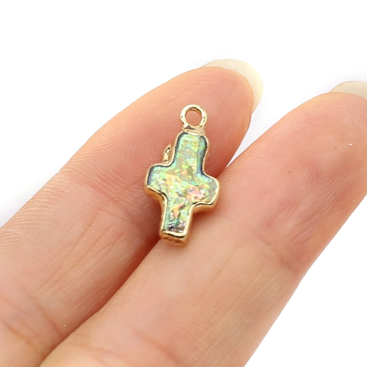 1pc 17x9mm Baroque Pearl Pendant Cross-shaped Natural Freshwater Pearl Charms for Jewelry Making DIY Necklace Earrings Accessory