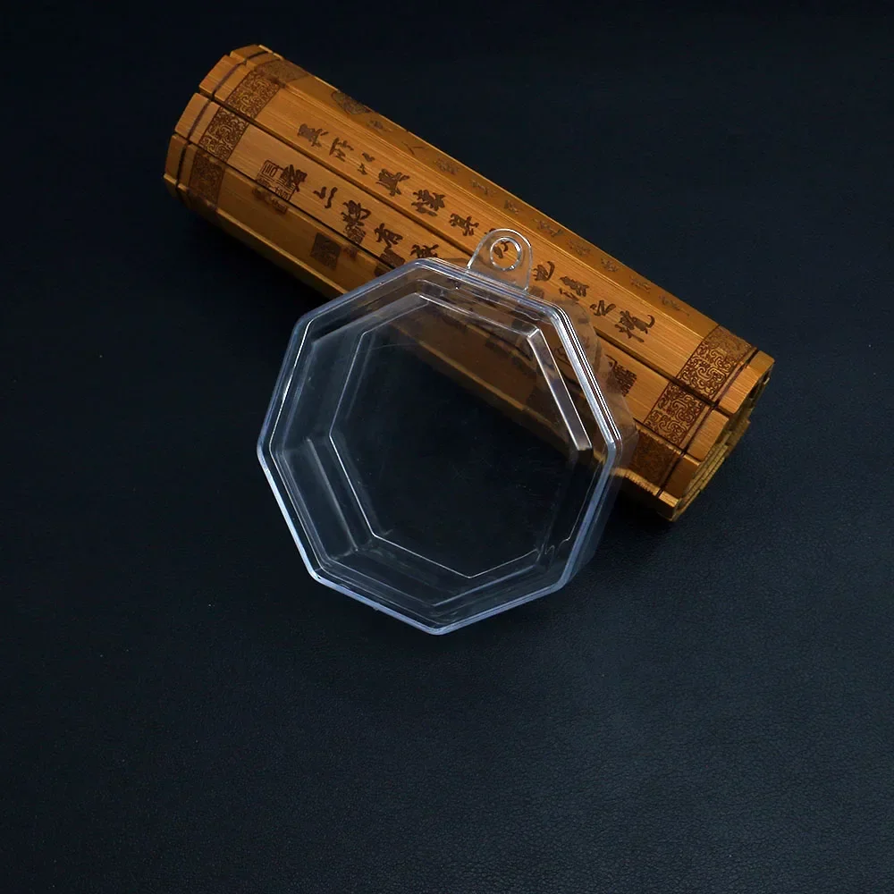 Practical Convenient Geometric Octagonal Polygon Transparent Plastic Jewelry Storage Organization Display Box Rings Necklaces