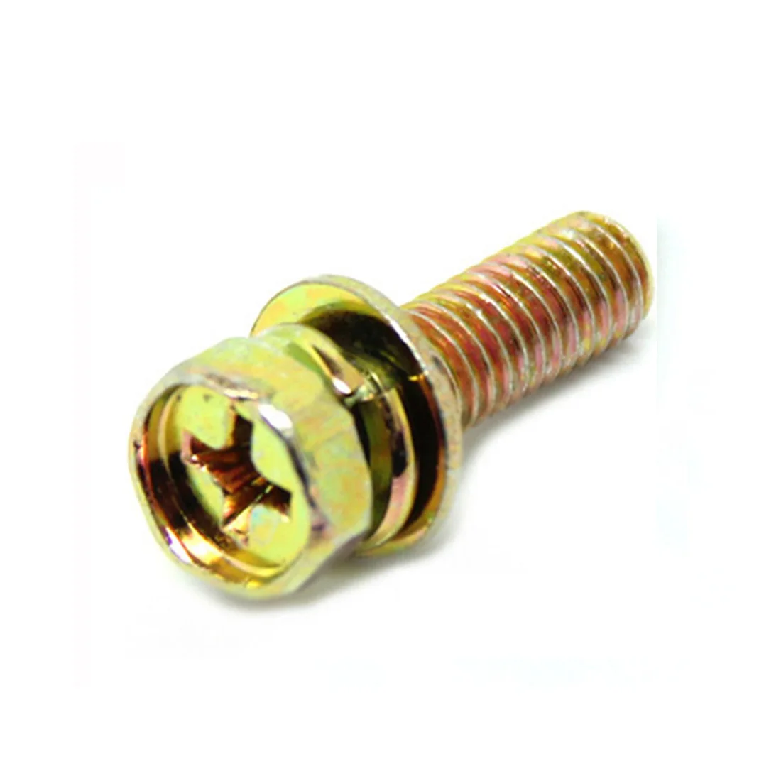 5/10pcs M3-M8 Grade 8.8 Zinc Plating Hexagon Head Phillips Recessed Three-Piece Screw Assembly GB9074.13