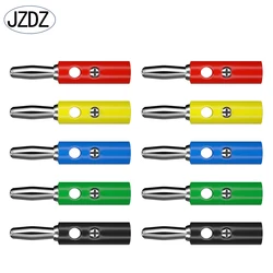 JZDZ-Banana Plug Pin, alto-falante de áudio, conector de parafuso elétrico, fio conector, DIY Parts, 10Pcs, 4mm, 10016