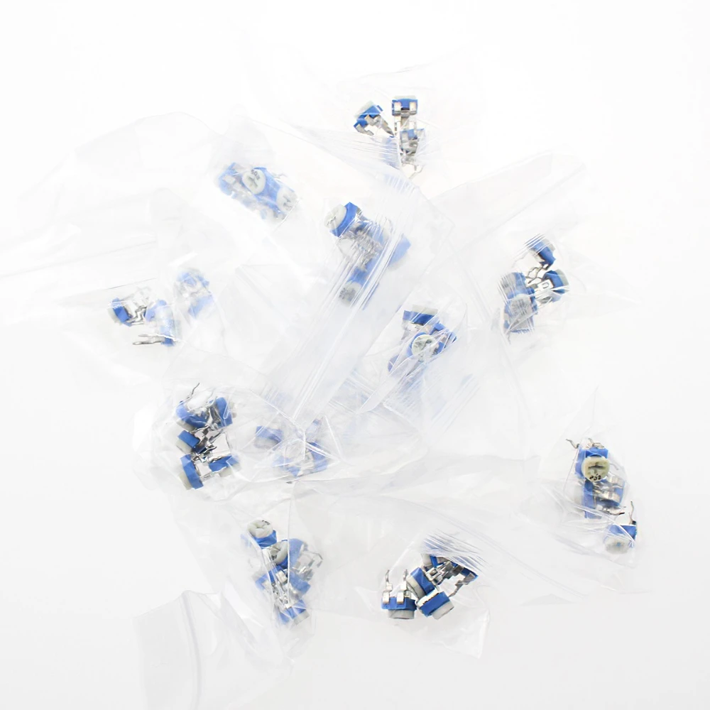 65 قطعة مقياس الجهد بالتشذيب RM065 مقاومة قابلة للتعديل 100R ~ 1M مقاييس الجهد 1K 5K 20K 50K 100K 500K 1M مقاومات متغيرة