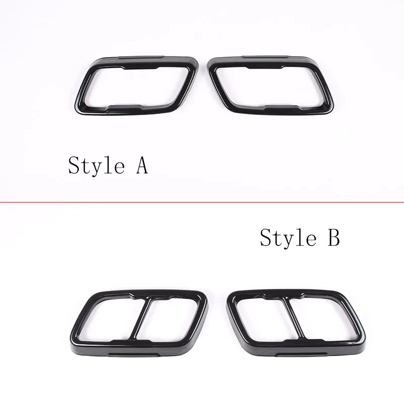 For BMW 2 Series F44 2020-2024 Stainless Steel Black Car Tail Muffler Exhaust Pipe Output Cover Car Accessory (4 door version)