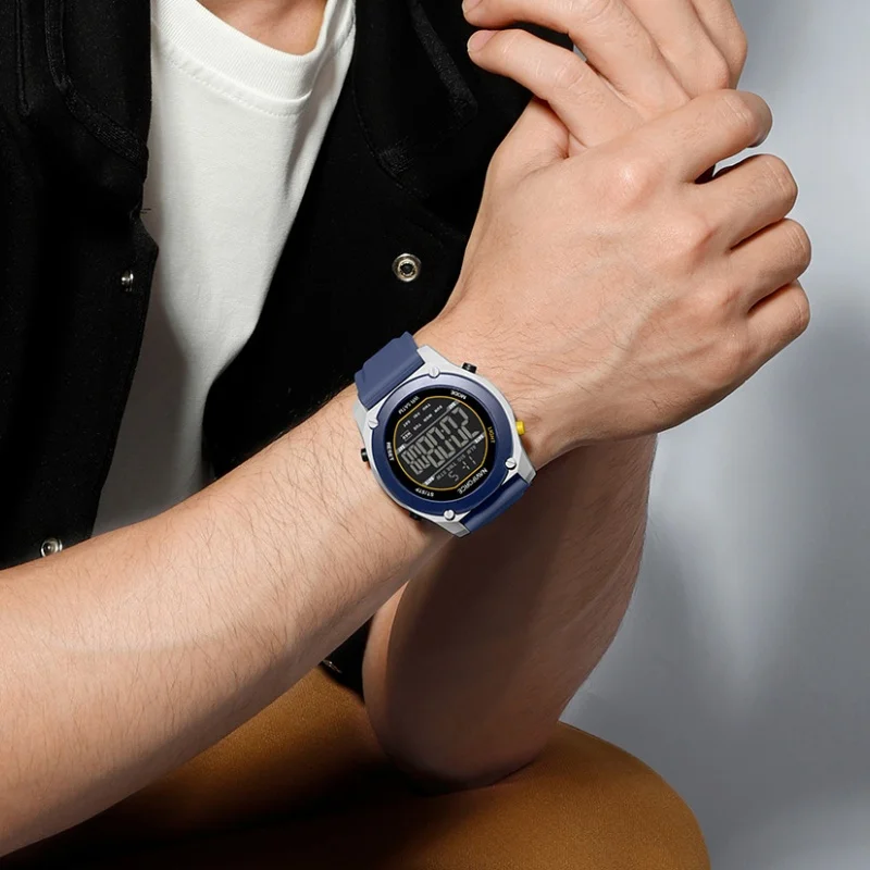 NAVIFORCE Men's Electronic Watch Digital Sports Watch Countdown Alarm Clock 5ATM Waterproof LED Backlight Men's Digital Watch