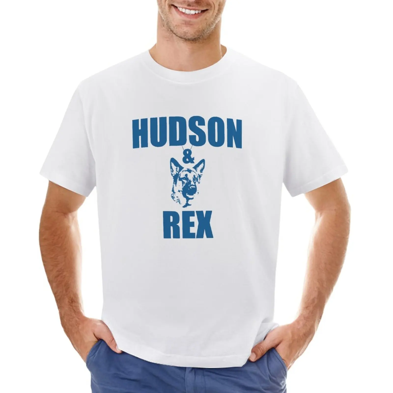 

Hudson And Rex T-Shirt blacks summer tops quick drying Short sleeve tee mens plain t shirts