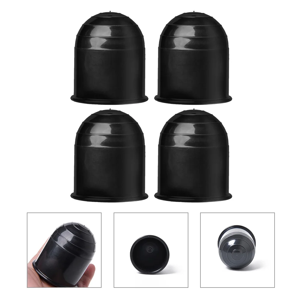 

4 Pcs Trailer Protective Cap Hitch Ball Covers for Trucks Towing Supplies Rv Accessories Automatic Protector Plastic