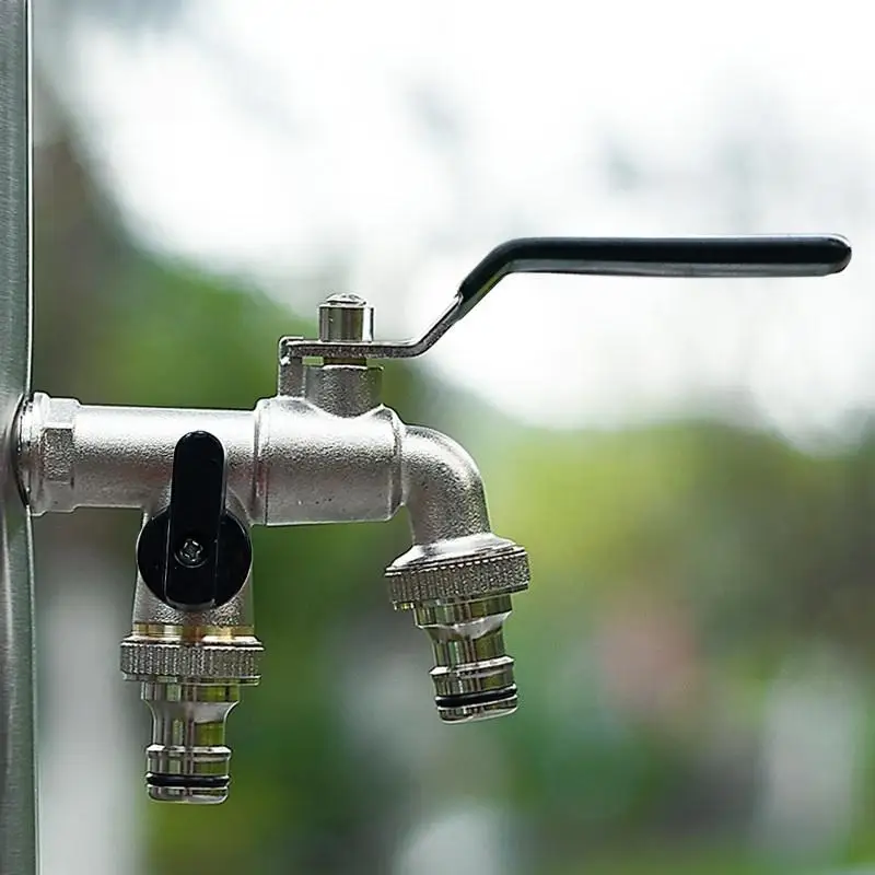 1Pcs Garden Hose Adapter 1/2 3/4 Inch IBC Water Tank Connector Universal Tap for Easy Outdoor Lawn Irrigation Use