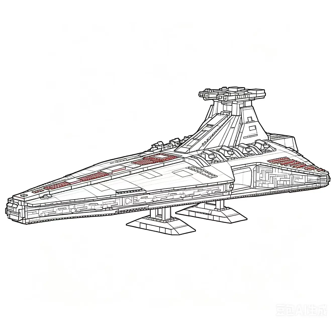 In Stock 05077 81067 6125Pcs Star Plans Series The UCS Republic Star Destroyer Cruiser ST04 Set Building Blocks Bricks MOC-0694